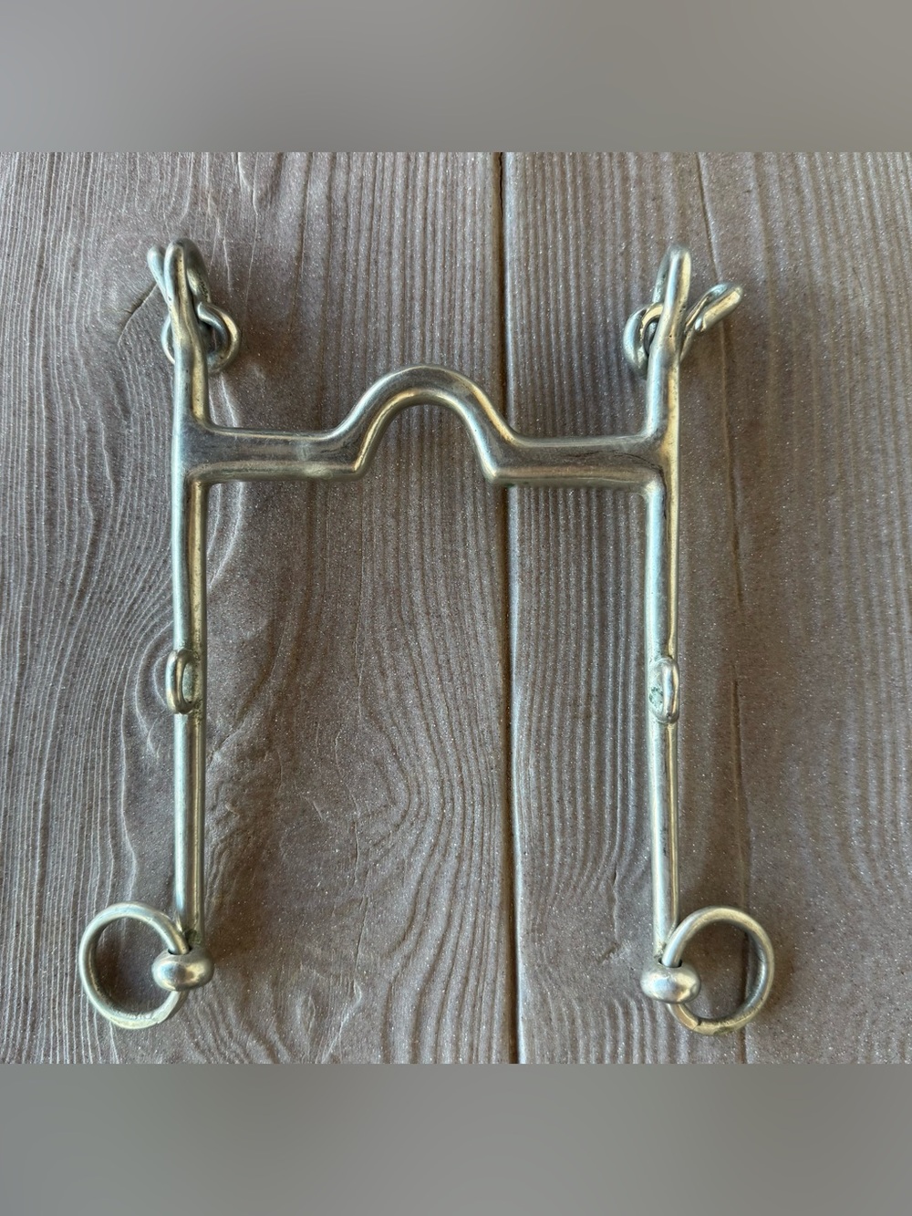 Antique BUERMANN Horse Bit MARKED STAR STEEL Curb Bit Vintage